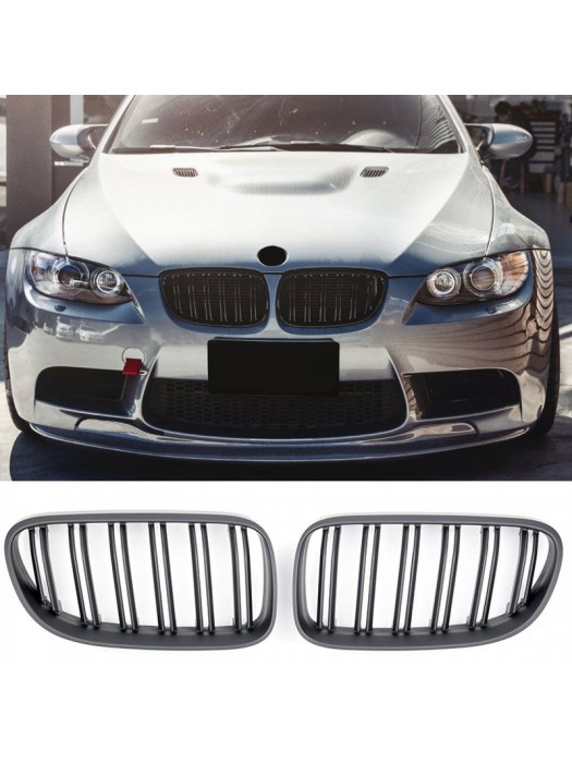 Maska BMW 3 E92 coupe / E93  cabriolet (2010-2013) – černá lesklá, styl M3